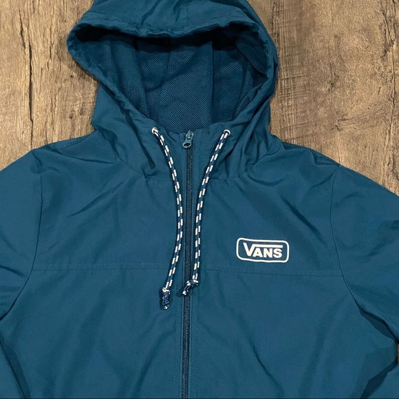 Vans Jackets & Blazers - VANS teal rain jacket - like new - Small